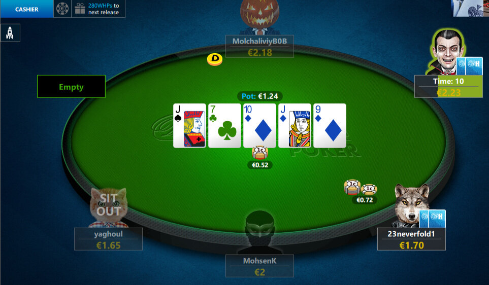 poker playing online